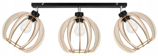 MODERN LED-TAK HÄNGLAMPA AV TRÄ