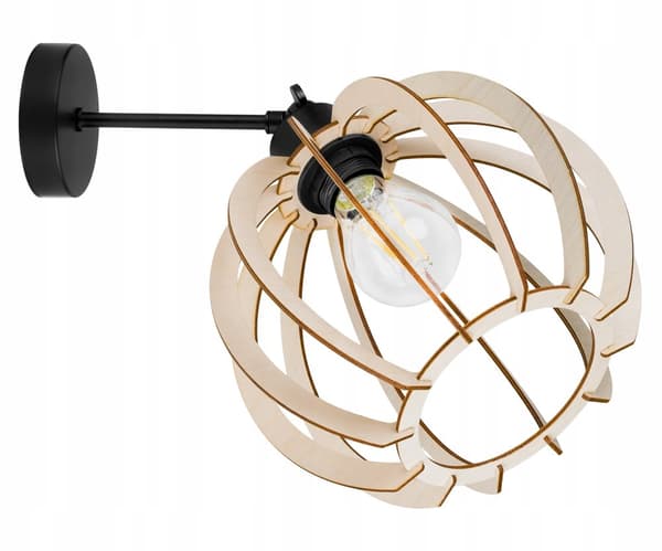 MODERNE TRÆ LED LOFT HÆNGELAMPE