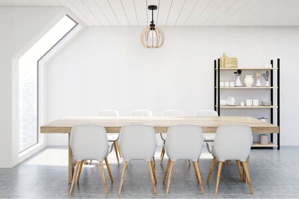 MODERNE TRÆ LED LOFT HÆNGELAMPE