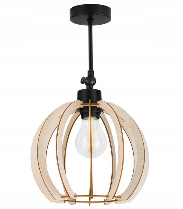 MODERNE TRÆ LED LOFT HÆNGELAMPE