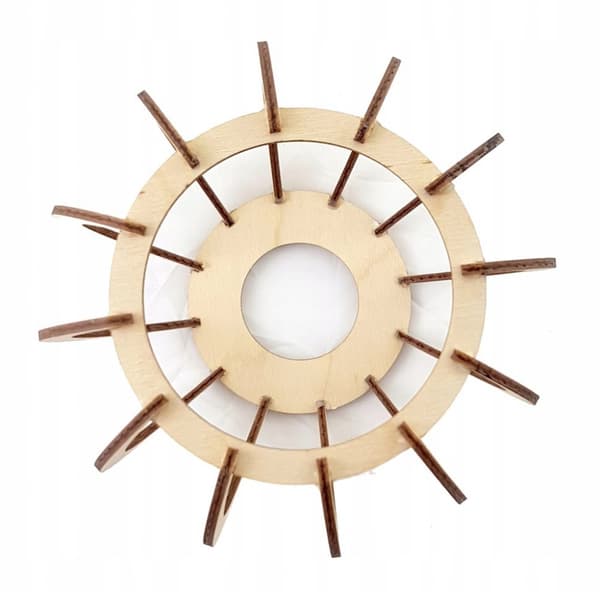 MODERN LED-TAK HÄNGLAMPA AV TRÄ