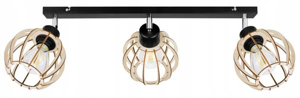 MODERN LED-TAK HÄNGLAMPA AV TRÄ