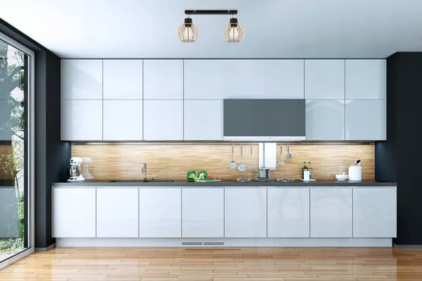 MODERNE TRÆ LED LOFT HÆNGELAMPE
