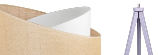 STIV GULVLAMPE TRÆLAMPESKÆRM JUTE 45CM