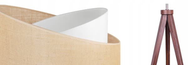 STIV GULVLAMPE TRÆLAMPESKÆRM JUTE 45CM
