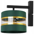 Miniatyrbild 5 av 7: VÄGGLAMPA KVADRIG LAMPA LAMPSKÄRM ELEGANT GULD 20 CM