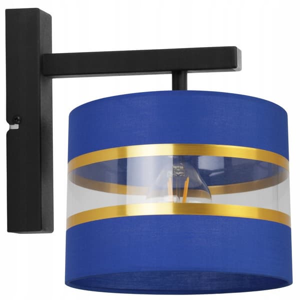 VÄGGLAMPA KVADRIG LAMPA LAMPSKÄRM ELEGANT GULD 20 CM