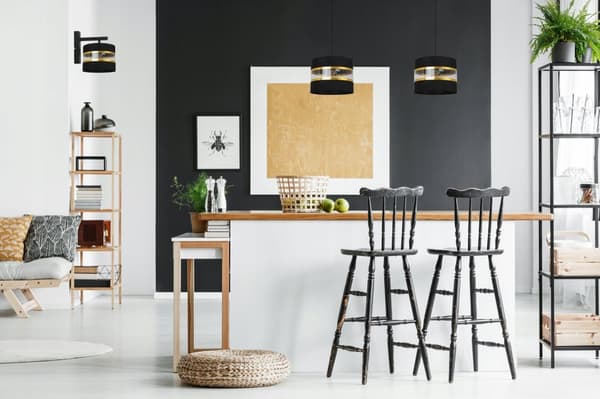 VÄGGLAMPA KVADRIG LAMPA LAMPSKÄRM ELEGANT GULD 20 CM