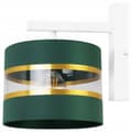 Miniatyrbillede 5 af 7: VÆGLAMPE FIRKANT LAMPE LAMPESKÆRM ELEGANT GULD 20 CM