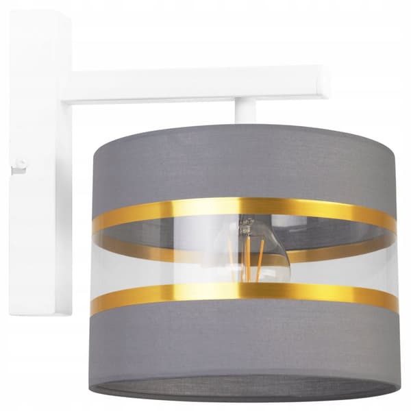 VÄGGLAMPA KVADRIG LAMPA LAMPSKÄRM ELEGANT GULD 20 CM