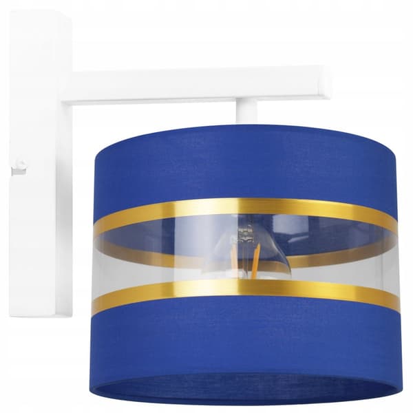 VÄGGLAMPA KVADRIG LAMPA LAMPSKÄRM ELEGANT GULD 20 CM