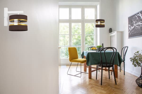 VÄGGLAMPA KVADRIG LAMPA LAMPSKÄRM ELEGANT GULD 20 CM