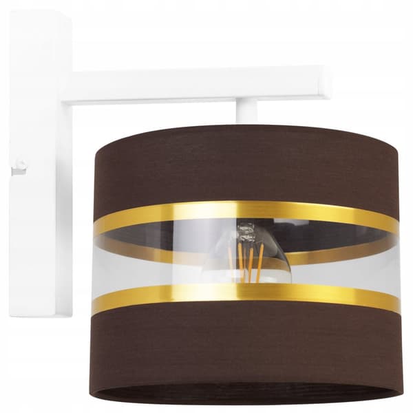 VÄGGLAMPA KVADRIG LAMPA LAMPSKÄRM ELEGANT GULD 20 CM