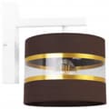 Miniatyrbild 1 av 7: VÄGGLAMPA KVADRIG LAMPA LAMPSKÄRM ELEGANT GULD 20 CM