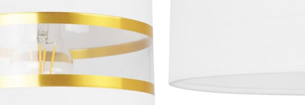 VÄGGLAMPA KVADRIG LAMPA LAMPSKÄRM ELEGANT GULD 20 CM