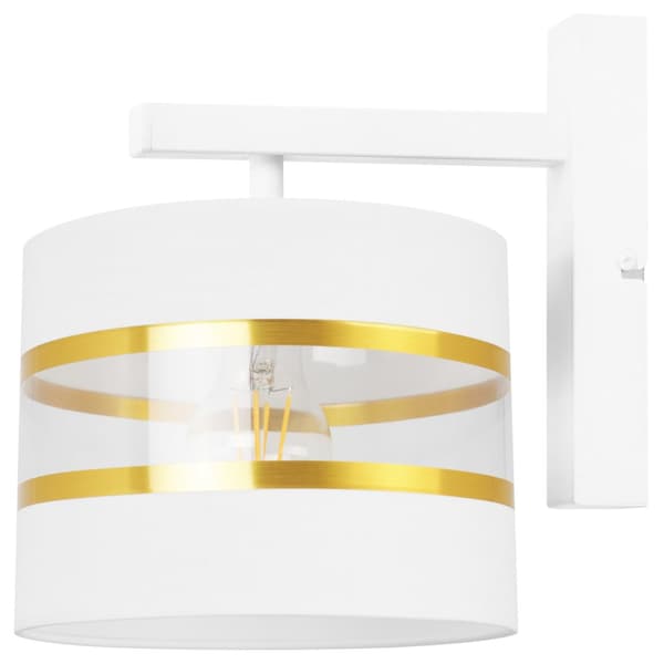 VÄGGLAMPA KVADRIG LAMPA LAMPSKÄRM ELEGANT GULD 20 CM