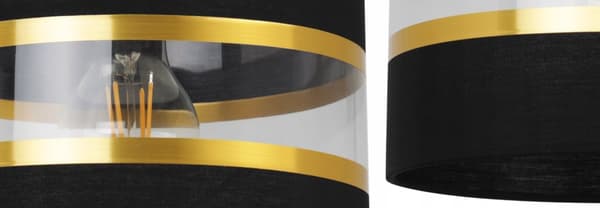 SÄNGBORDSLAMPA ELEGANT GULD LAMPSKÄRM 20 CM
