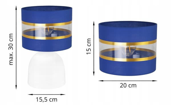 YÖPÖYTÄVALAISIN ELEGANTTI KULLAVALAISIN 20 CM