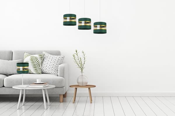 SÄNGBORDSLAMPA ELEGANT GULD LAMPSKÄRM 20 CM
