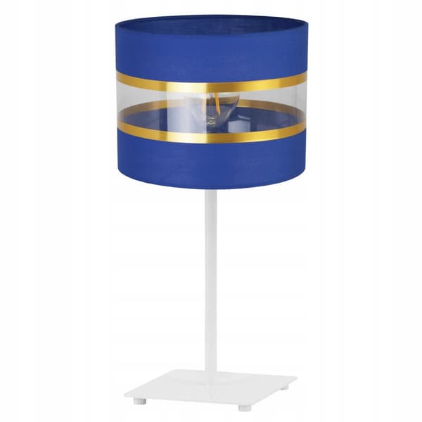 SÄNGBORDSLAMPA ELEGANT GULD LAMPSKÄRM 20 CM
