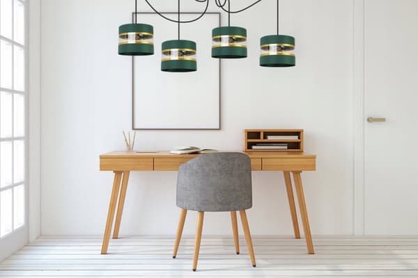 HÄNGA TAKSLAMPA LJUSKLUSTA LAMPSKÄRM MODERN
