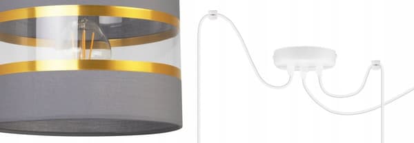 HÄNGA TAKSLAMPA LJUSKLUSTA LAMPSKÄRM MODERN