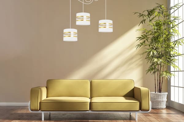 HÄNGA TAKSLAMPA LJUSKLUSTA LAMPSKÄRM MODERN