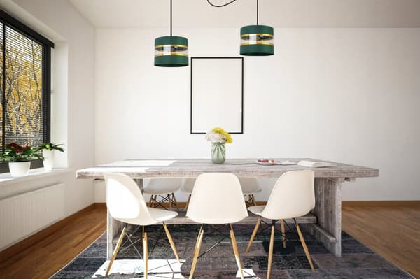 HÄNGA TAKSLAMPA LJUSKLUSTA LAMPSKÄRM MODERN