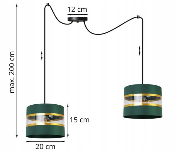 HÄNGA TAKSLAMPA LJUSKLUSTA LAMPSKÄRM MODERN