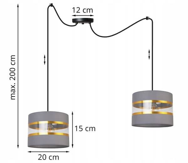 HÄNGA TAKSLAMPA LJUSKLUSTA LAMPSKÄRM MODERN