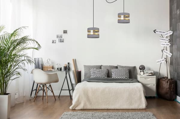 HÄNGA TAKSLAMPA LJUSKLUSTA LAMPSKÄRM MODERN