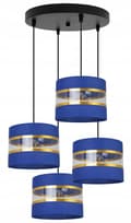 Miniatyrbild 1 av 8: HÄNGA TAKSLAMPA LJUSKLUSTA LAMPSKÄRM MODERN