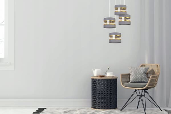 HÆNGE LOFTSLAMPE LYSKELYSE LAMPESKÆRM MODERNE