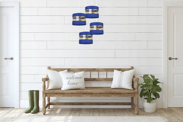 HÄNGA TAKSLAMPA LJUSKLUSTA LAMPSKÄRM MODERN