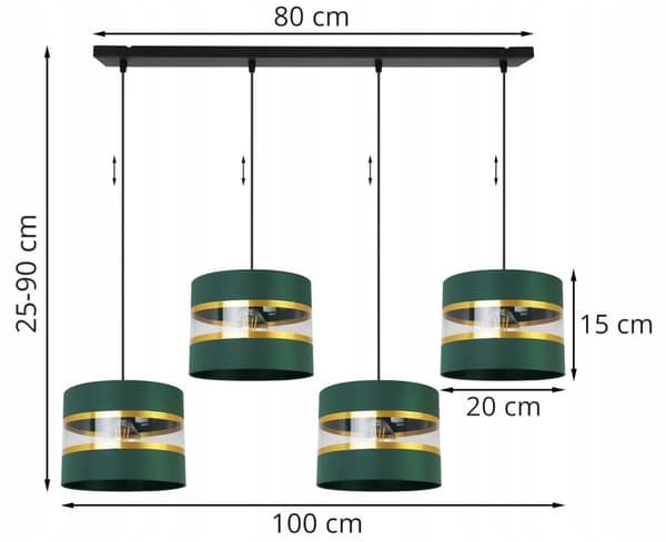 HÄNGA TAKSLAMPA LJUSKLUSTA LAMPSKÄRM MODERN