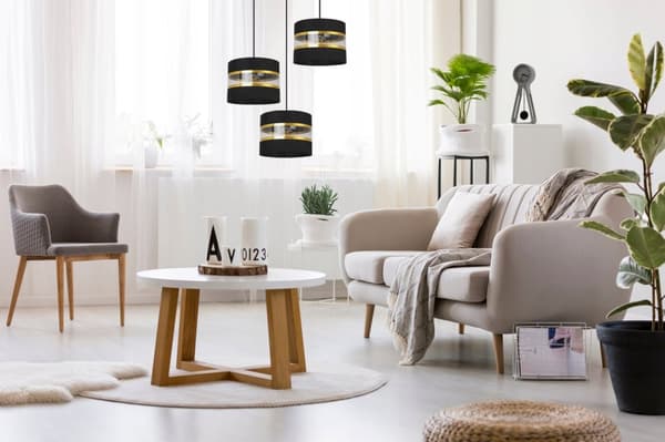 HÄNGA TAKSLAMPA LJUSKLUSTA LAMPSKÄRM MODERN