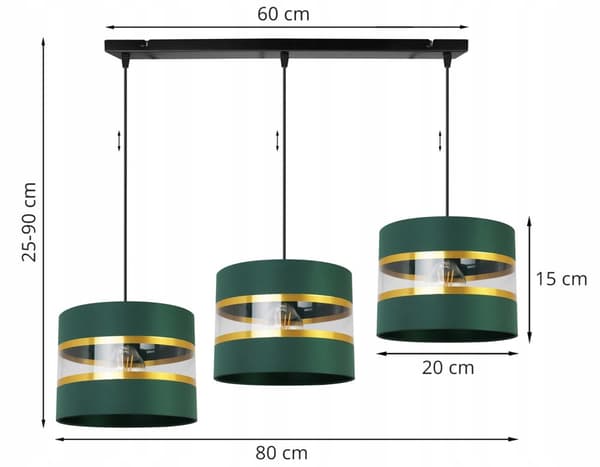 HÄNGA TAKSLAMPA LJUSKLUSTA LAMPSKÄRM MODERN