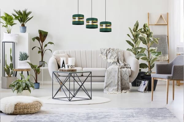 HÄNGA TAKSLAMPA LJUSKLUSTA LAMPSKÄRM MODERN