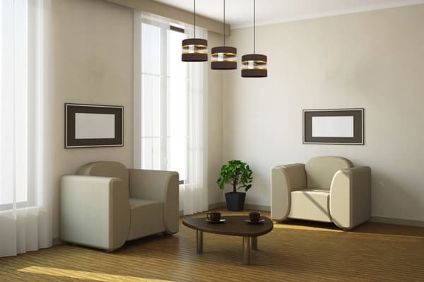 HÄNGA TAKSLAMPA LJUSKLUSTA LAMPSKÄRM MODERN
