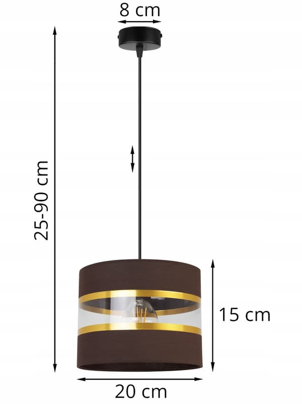 HÄNGA TAKSLAMPA LJUSKLUSTA LAMPSKÄRM MODERN