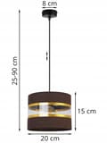 Miniatyrbild 7 av 9: HÄNGA TAKSLAMPA LJUSKLUSTA LAMPSKÄRM MODERN