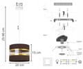 Miniatyrbillede 8 af 9: HÆNGE LOFTSLAMPE LYSKELYSE LAMPESKÆRM MODERNE