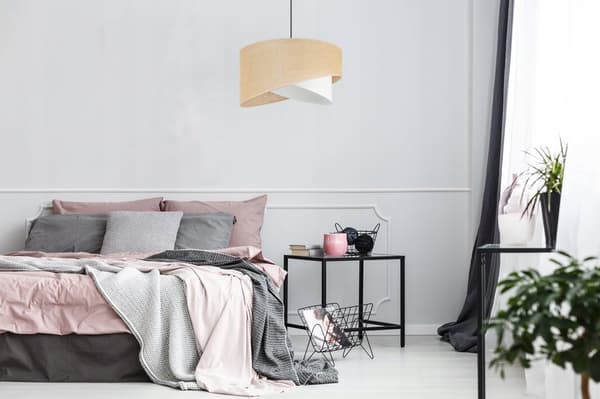 HÄNGLAMPA TAK LJUSKANT LAMPSKÄRM VIT JUTE