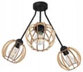 Miniatyrbillede 5 af 8: HÆNGELAMPE LYSKELYSE LOFTSLAMPE TRÆLAMPESKÆRM LED