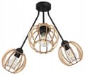 Miniatyrbillede 1 af 8: HÆNGELAMPE LYSKELYSE LOFTSLAMPE TRÆLAMPESKÆRM LED