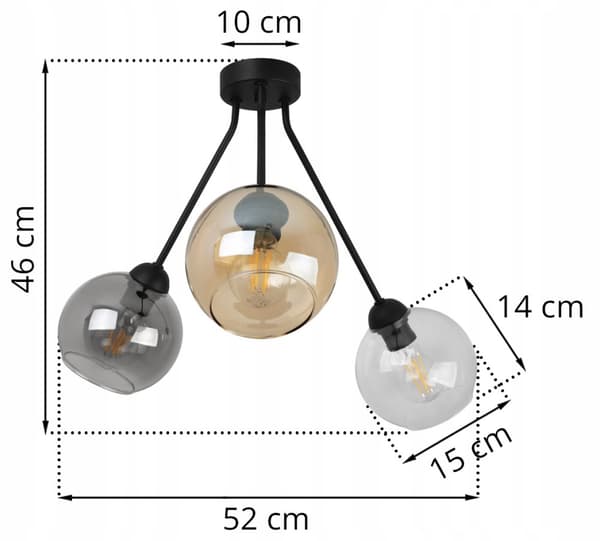 HÄNGLAMPA TAK LJUSKANT LAMPSKÄRM LED PLAFON