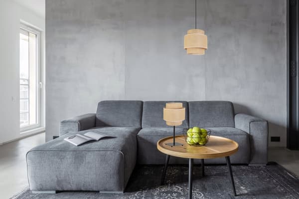 NATTBORDSLAMPA LAMPSKÄRM BOHO JUTA 20 CM