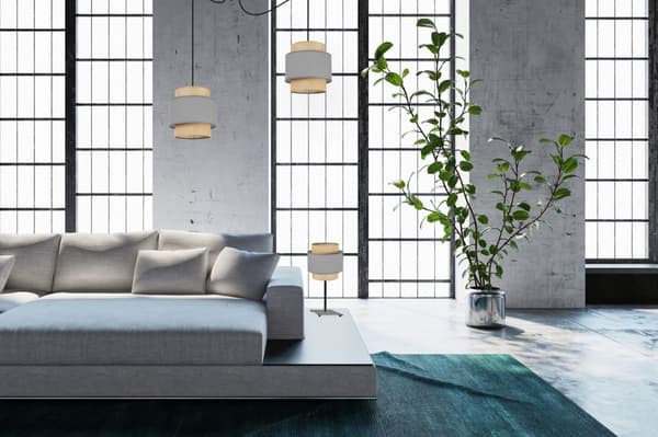 YÖPÖYTÄVALAISIN LAMPPUVARJOS BOHO JUTA 20 CM