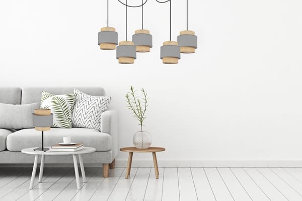 YÖPÖYTÄVALAISIN LAMPPUVARJOS BOHO JUTA 20 CM