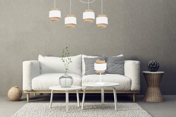 YÖPÖYTÄVALAISIN LAMPPUVARJOS BOHO JUTA 20 CM